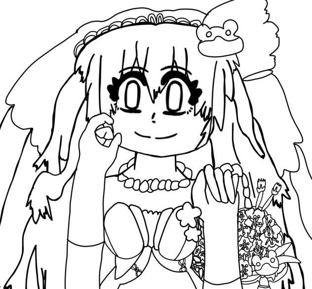 神よ、奇跡をもう一度だけ【線画】