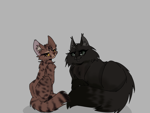 Me and my friend as cats