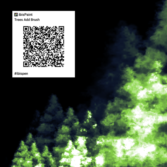 Trees Randomized Add Brush ibisPaint