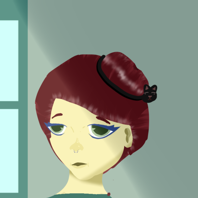 The girl by the window - ibisPaint