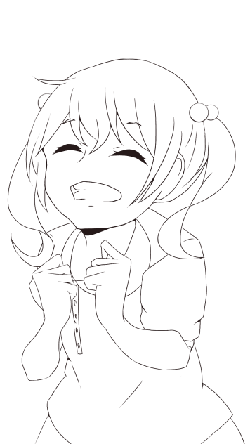 線画 塗ってください