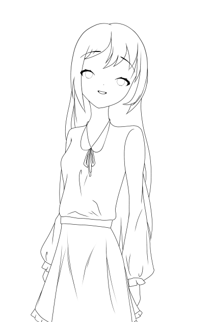 White - lineart.