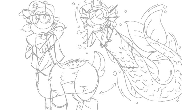 more dipper deer (and merman)