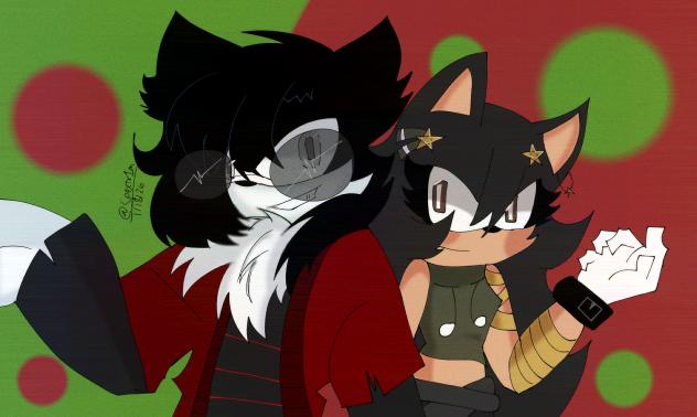 Miu and Ez in Sonic the Hedgehog style