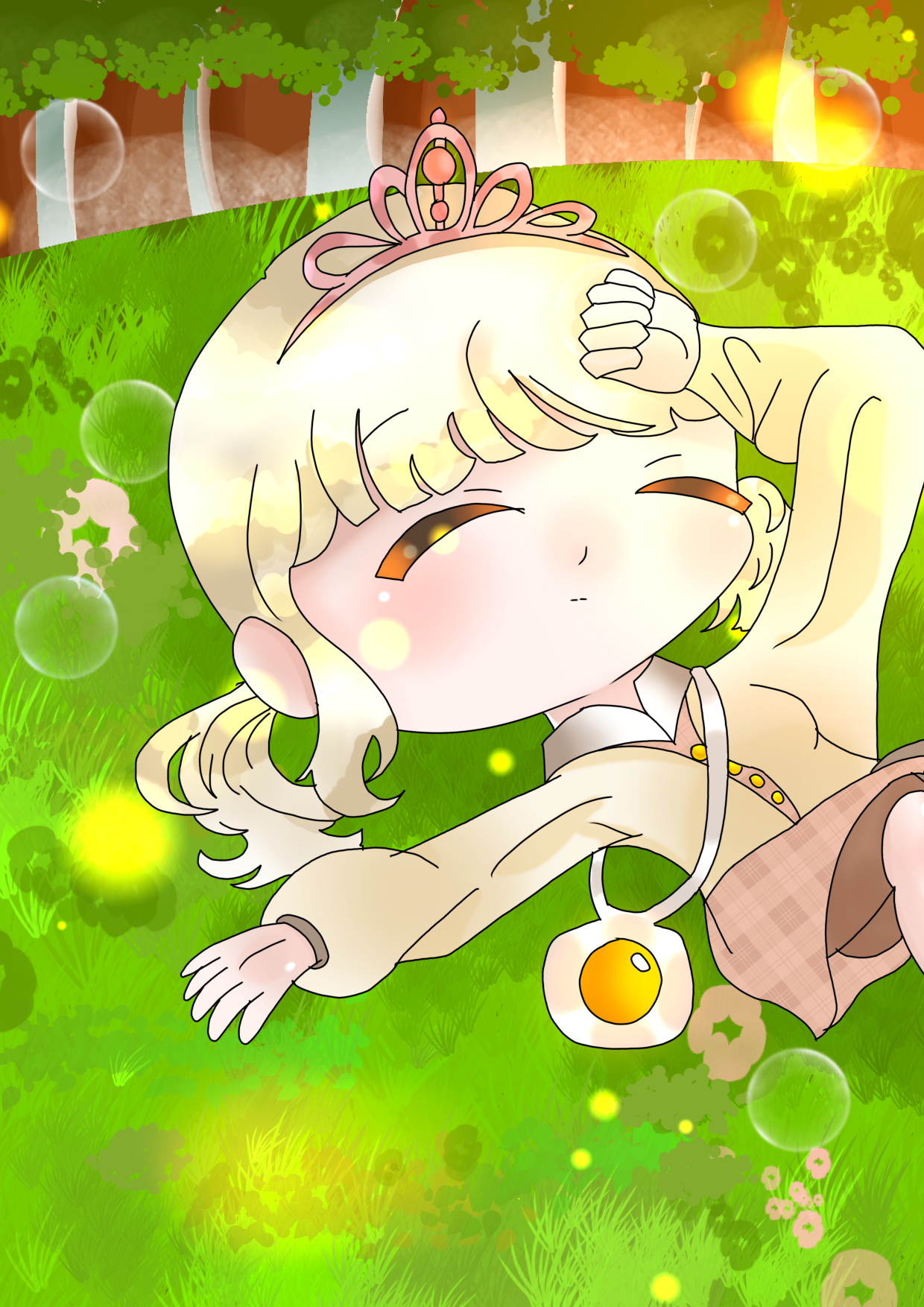 In the middle of the meadow - ibisPaint