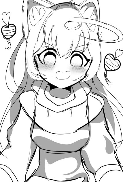 Anime girl kitty