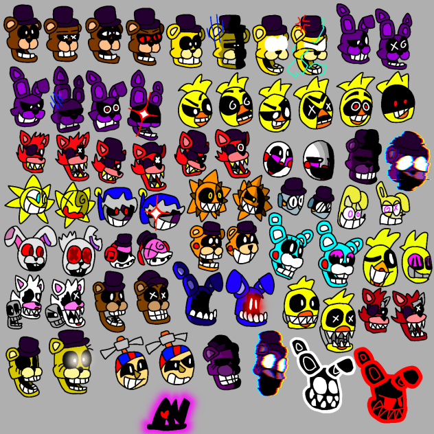 Vs Fnaf 1, Fnaf 2, and Daycare deathtrap