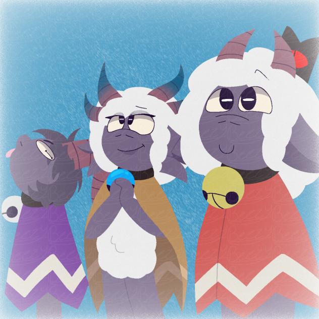 The Lambs(& Goat) enjoying the snow