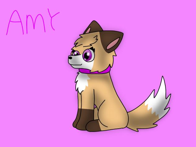 Amy. The Black Dingo, Painted Wolf Mix.