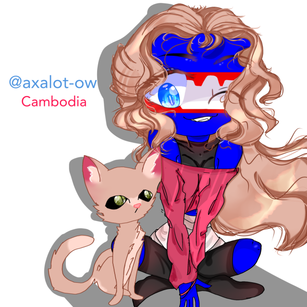 Cambodia - Countryhumans ( Leopard Cat )
