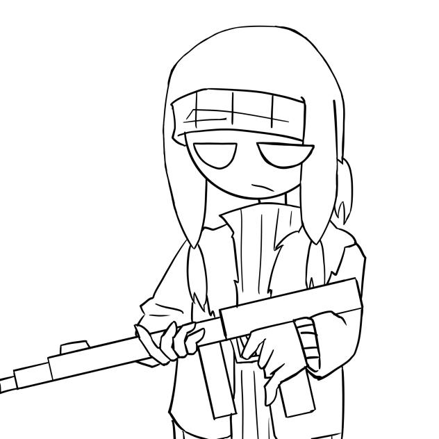 線画♪