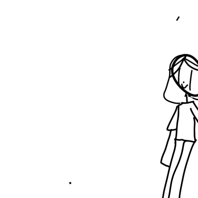 Girl walking - ibisPaint