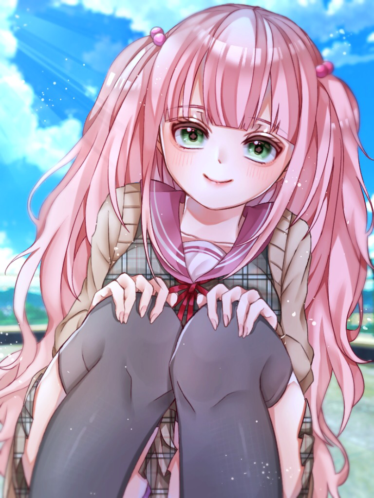 覗き込む女の子 Ibispaint