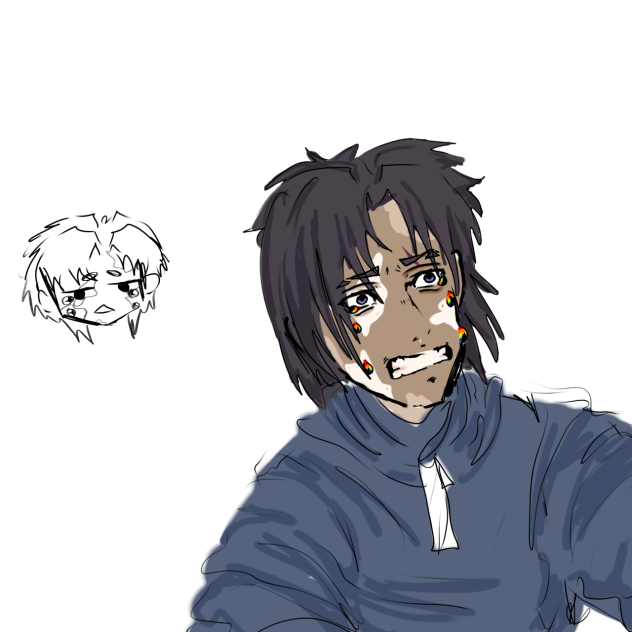 He cries rainbows 🌈