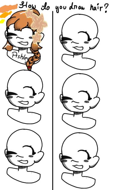how do you draw ur hair
