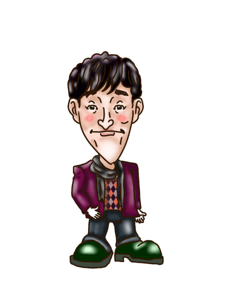似顔絵　スピッツ　崎山龍男
