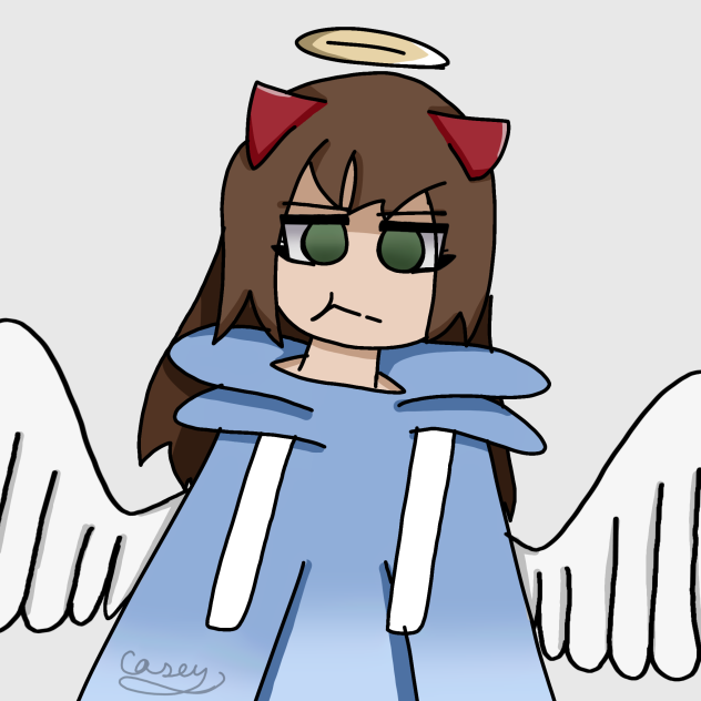 My oc with wings (white)