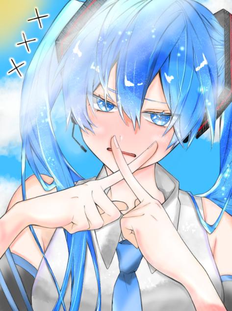 夏のミクさん