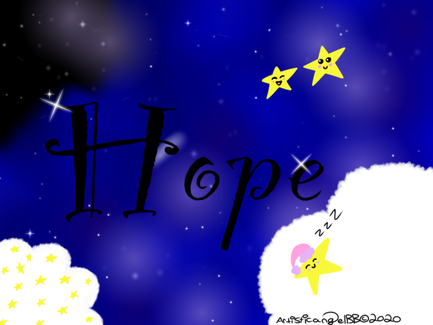 Dark Blue Galaxy Background (Hope) - Spe