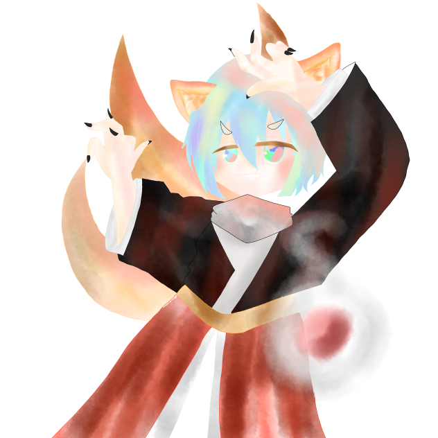 キツネ！塗ってみた！