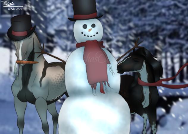 ~ Building A Snow Man ~