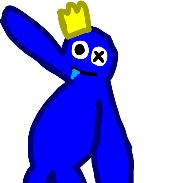 синій монстр из радужной друзей - ibisPaint