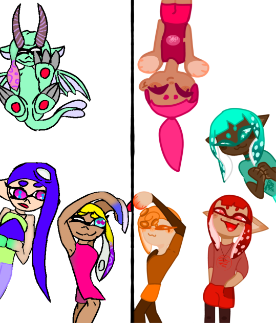 the whole splatoon collab with Rainy