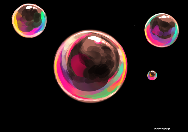 どうしたらいいか分からなくなったシャボン玉🫧