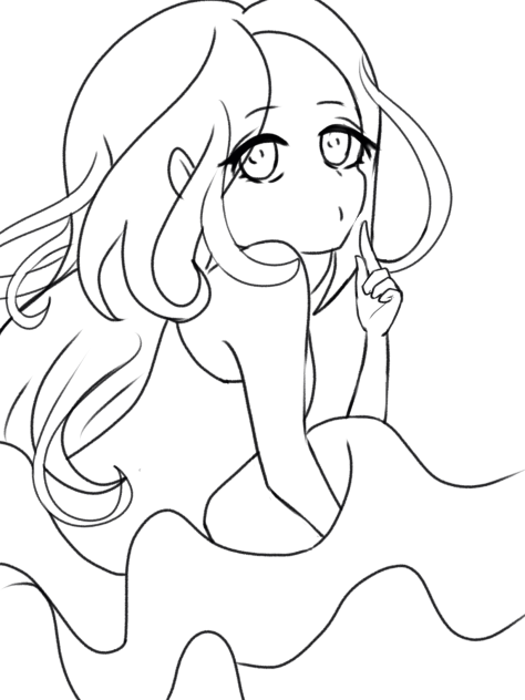 Girl lineart