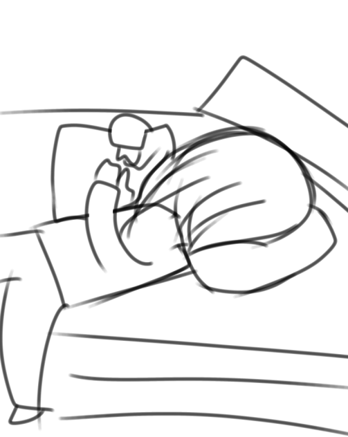 me sleepin