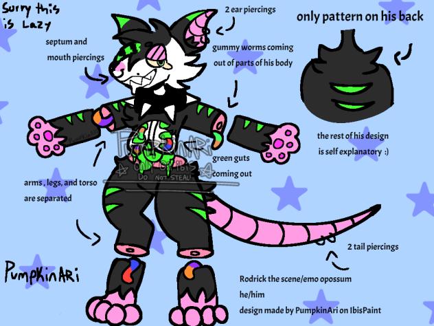 (REUPLOAD) Rodricks reference sheet! 🎨