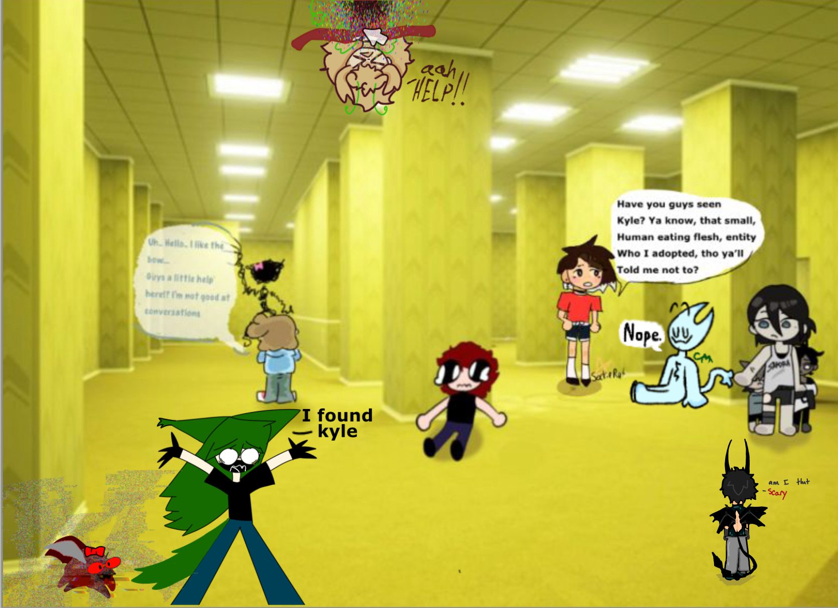 Backrooms collab‼️😶 - ibisPaint