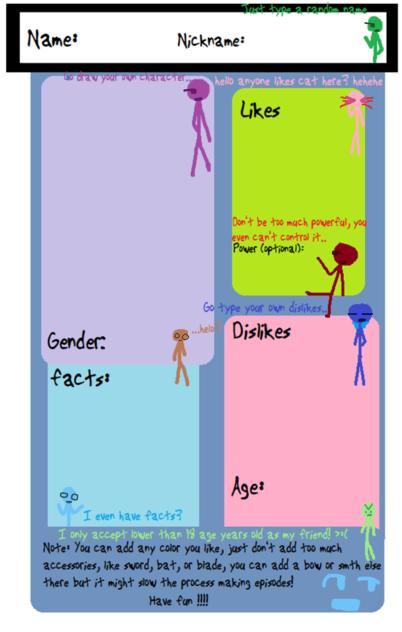 Character sheet for you to dl