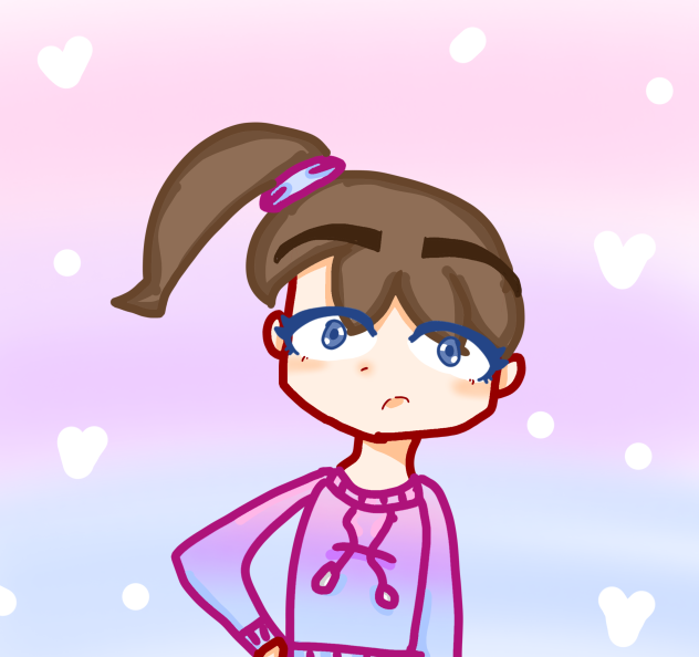 Redraw of 💗💜💙🤍