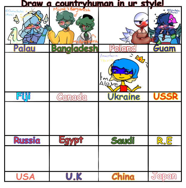 Coutryhumans collab I joined!