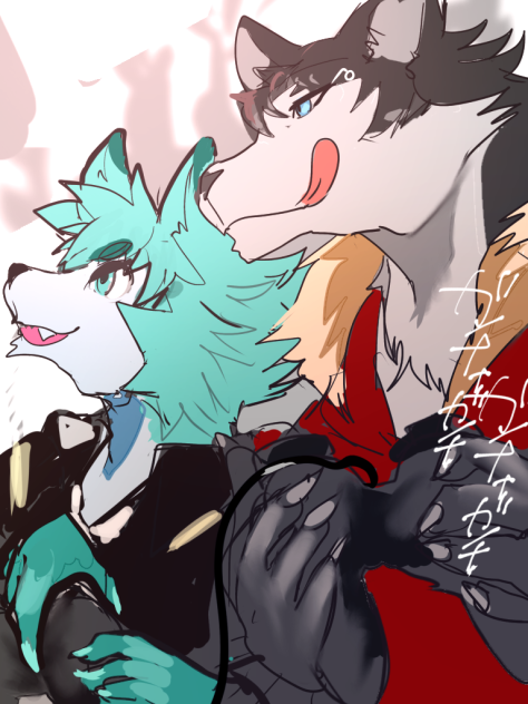 skeb依頼絵　琴吹翔哉とエルバアイト