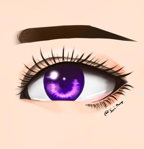 purple eyes