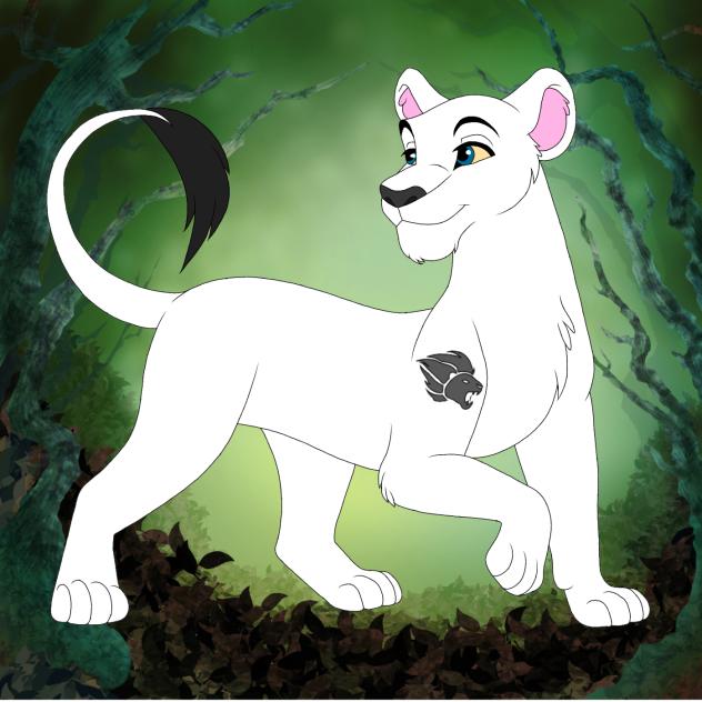 Salina the white lioness