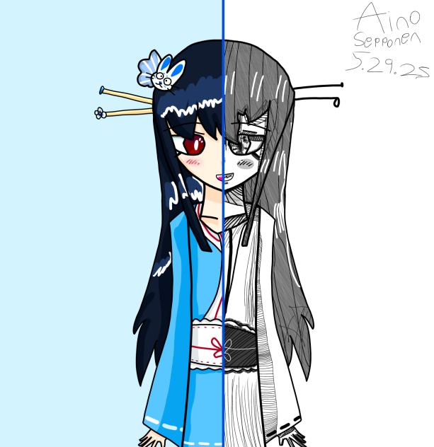 Anime vs manga style draw