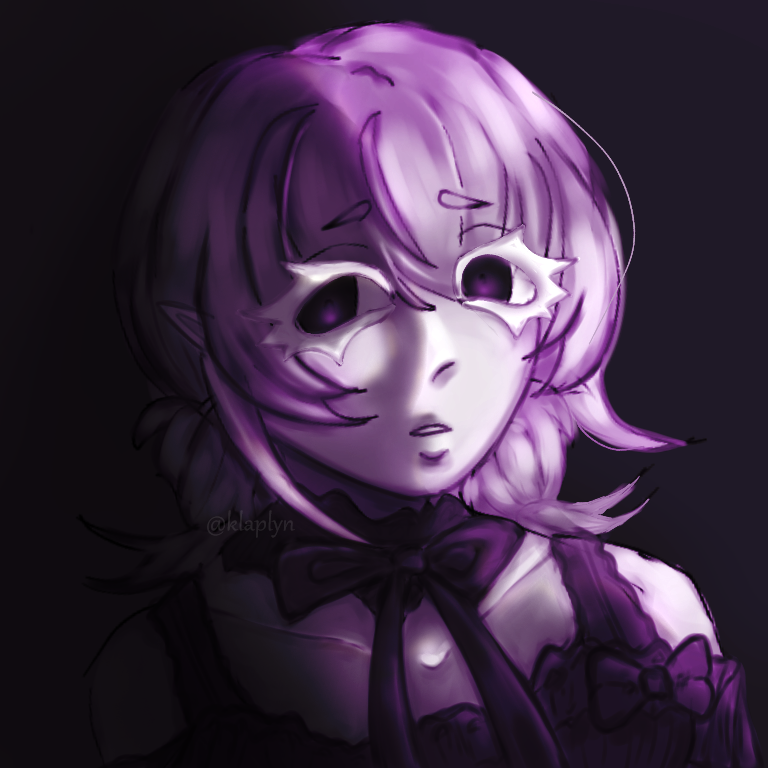 A ghostly portrait - Miyachi - ibisPaint