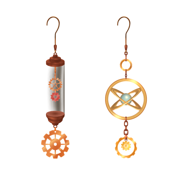 steampunk earrings