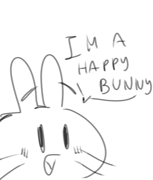 hes a happy bunny ibisPaint