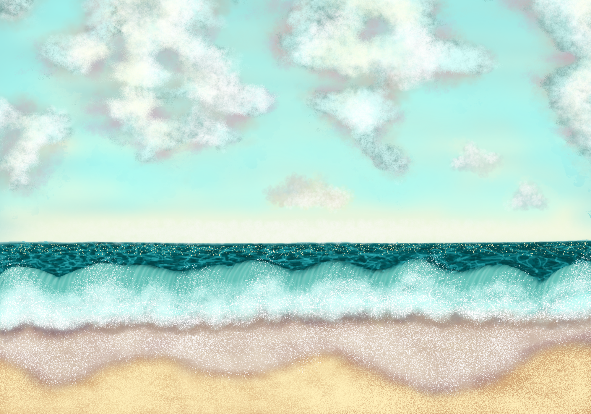 Summer Beach - ibisPaint