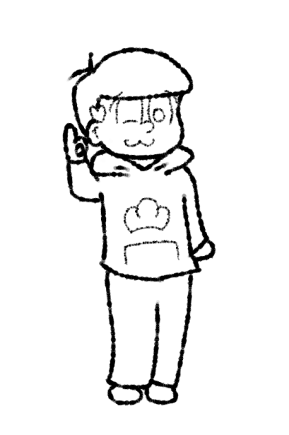 とにかくあざといトド松(線画)
