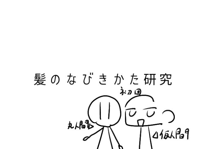 髪のなびきかた研究