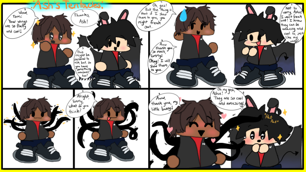 Ash’s Tentacles 📝Very Short Comic📝