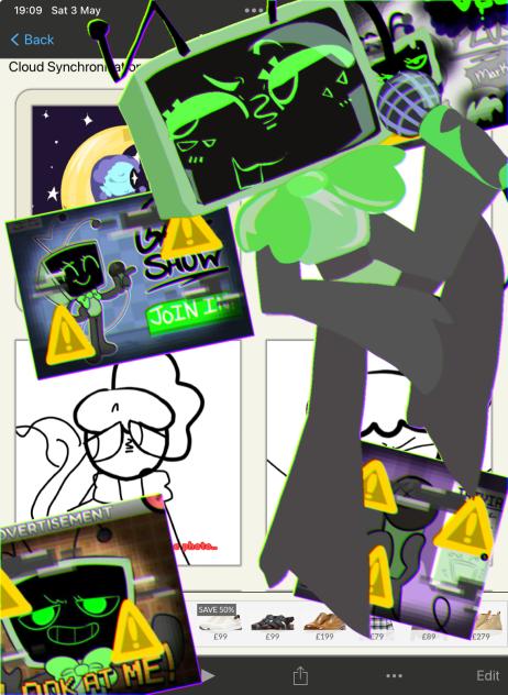 Vee broke out of the drawing again…