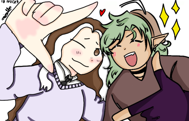 Selfie collab with Bee ❤️