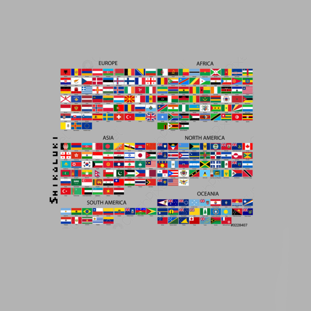 Todas las banderas del mundo codificado