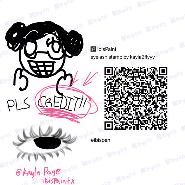 eyelash stamp brush!! CREDIT ME!!!